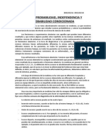 Tema 5. Probabilidad, Independencia y Probabilidad Condicionada (16, 18, 23 y 25-02-2015)