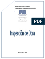 Inspección de Obra