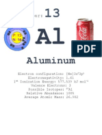 Chemistry Element Squares Aluminum