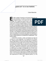 El Segundo Sexo No Nace Feministata de Carlos Monsivais B PDF