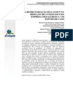 REORGANIZAÇÃO DO LAYOUT NA  REDUÇÃO DE CUSTOS EM UMA  EMPRESA METALÚRGICA