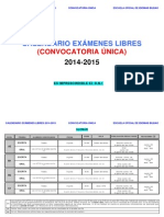 2014-2015. 3. Calendario Público Libres Cast.