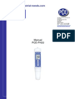 Manual PCE-PH22