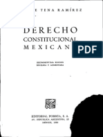 Derecho Constitucional Mexicano - Felipe Tena Ramirez
