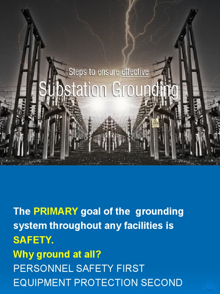 Substation Grounding System Essentials | PDF | Electrical Substation ...