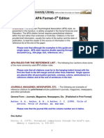 APA 5th Edition