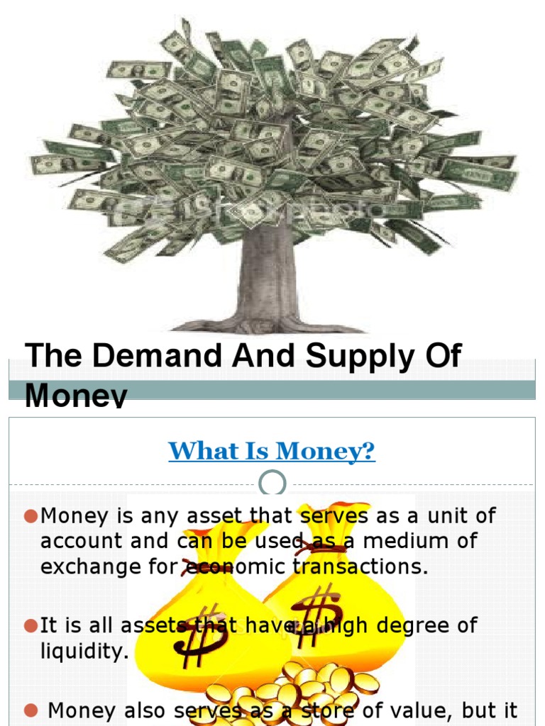 Demand and Supply of Money | PDF | Demand For Money | Money