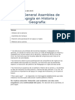 Acta Asamblea 27 de Mayo Del 2015 - Pedagogía en Historía y Geografía