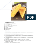 Pastel de Elote Casero