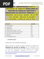 Aula 00 TRTMG Bruno Klippel Processo Do Trabalho Teoria e Questões AJAJ E of JUST