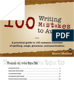 100 Writing Mistakes to Advoid