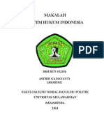 Makalah Sistem Hukum Indonesia (TUGAAASSS)