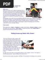 Basics of Making a Boomerang