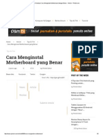 Tips Dan Panduan Cara Menginstal Motherboard Dengan Benar - Article - Plimbi PDF