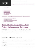 Guide To Forms of Separation - Low Voltage Switchgear and Controlgear - EEP