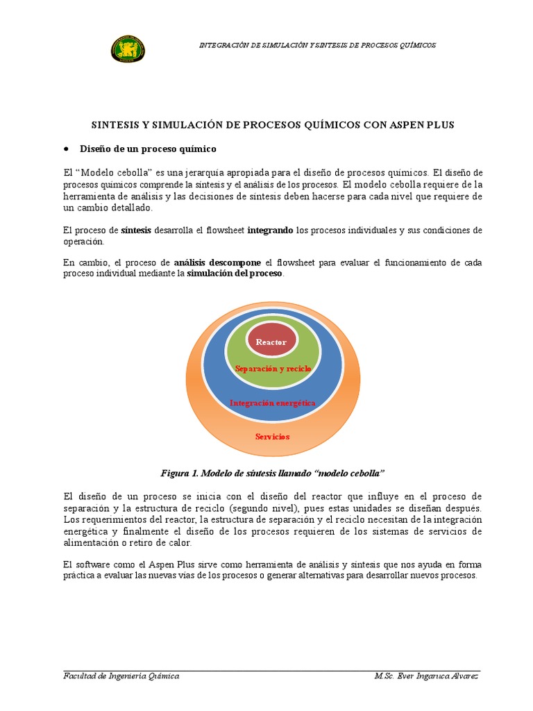 Diseño y Simulación de Procesos Químicos | PDF | Reactor Quimico ...