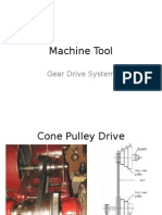 Machine Tool: Gear Drive System