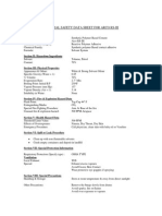 MSDS Adhesive & Primer