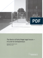 Basics of Early Stage Legal Issues - Guide for Entrepreneurs