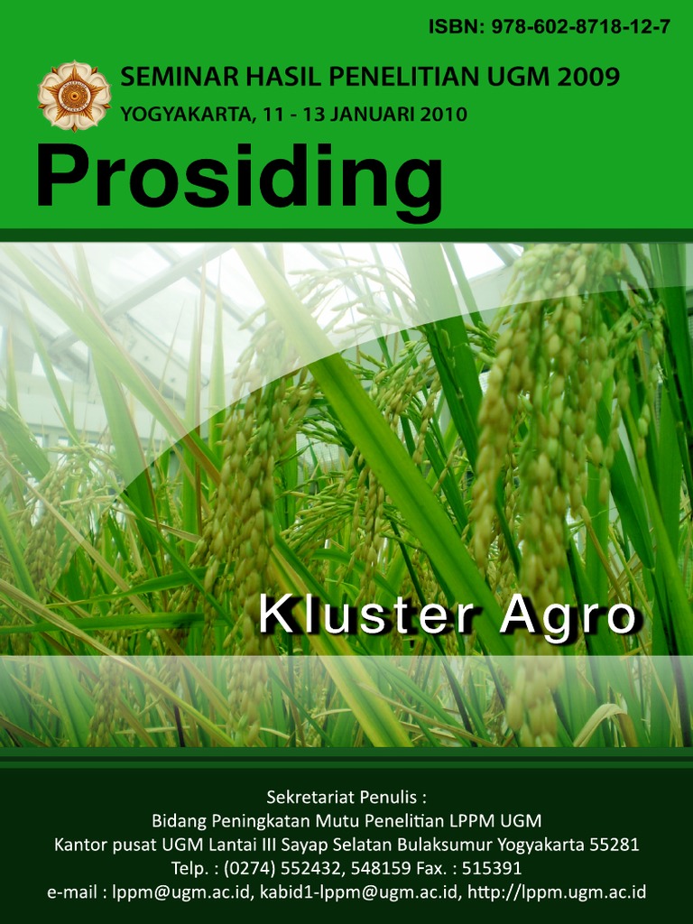 Prosiding Seminar Hasil Penelitian Ugm Kluster Agro Pdf