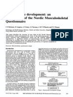 Questionnaire Development: An Examination of The Nordic Musculoskeletal Questionnaire