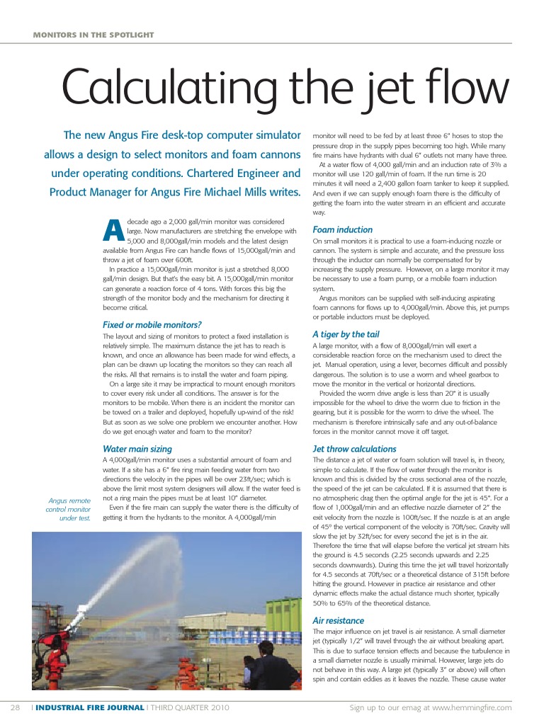 Calculating The Jet Flow | PDF | Technology & Engineering
