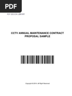 Download Cctv Annual Maintenance Contract Proposal Sample by Sandy Oneart SN266895296 doc pdf