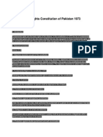 Fundamental Rights Constitution of Pakistan 1973