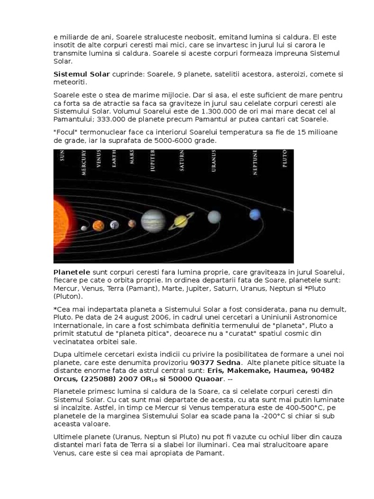 Sistemul Solar | PDF