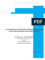 La Estrategia de La a.p.s. a 3 Decadas.trabajo Nº 1