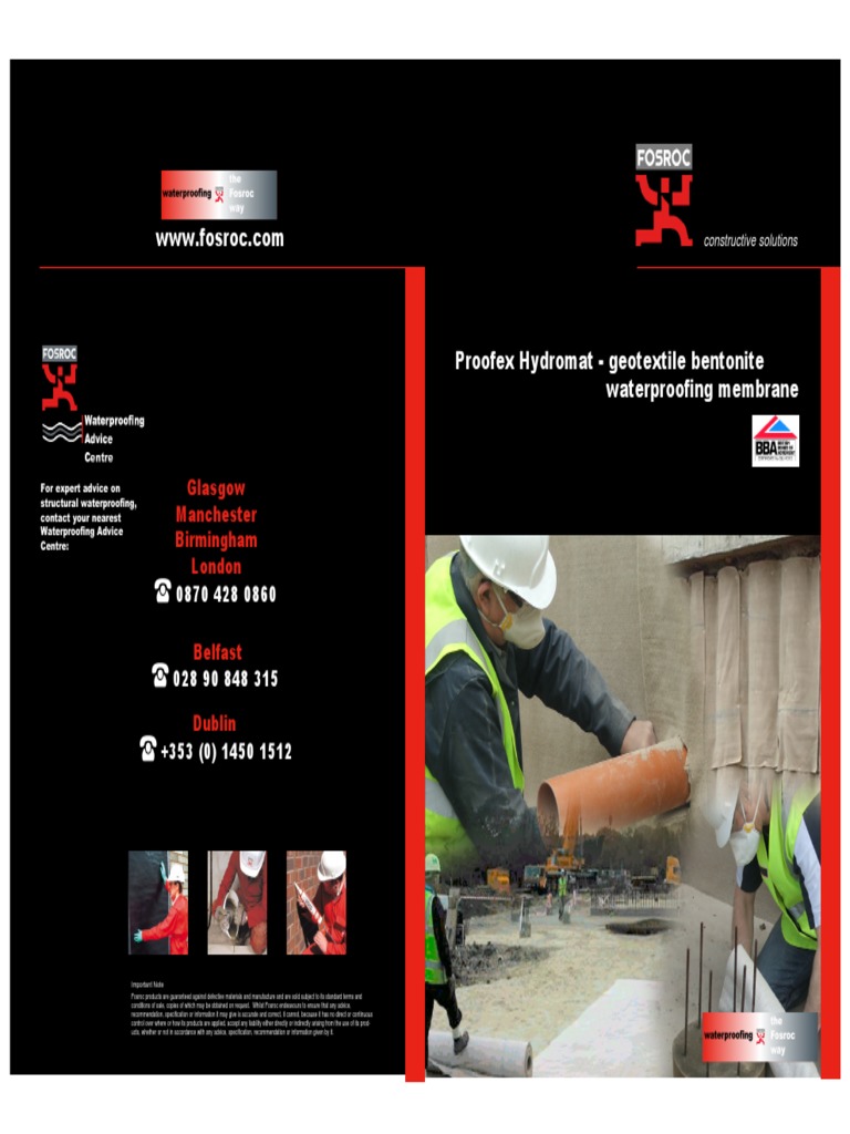 What Is Fosroc Hydromat? _ Proofex Hydromat – LPOMS