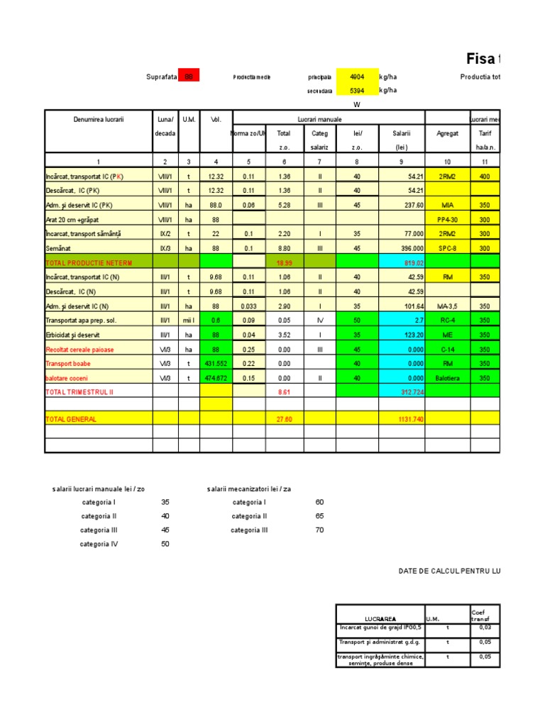 Fisa Tehnologica Grau