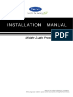 Installation Manual for Middle Static Pressure Duct Type Air Conditioner