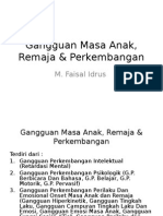 Gangguan Masa Anak, Remaja & Perkembangan