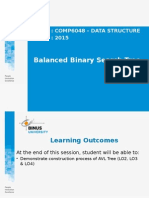 Balanced Binary Search Tree - Bina Nusantara