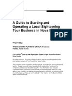 A Guide To Starting Operating A Local Sightseeing Tour Bu PDF