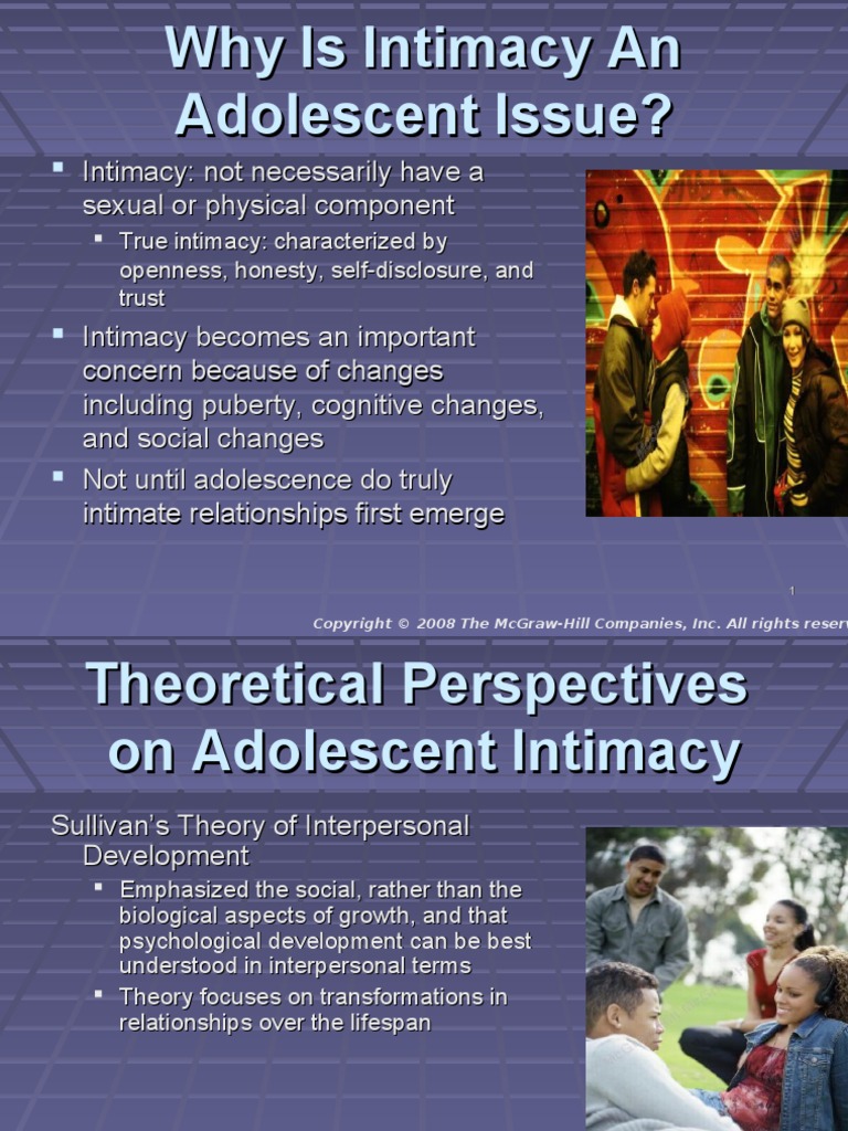 Why Is Intimacy An Adolescent Issue? | PDF | Intimate Relationships ...