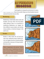 Weathering and Erosion 1 Worksheet