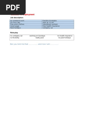 Work Contract