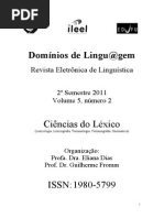 Domínios da Linguagem - Ciências do Léxico