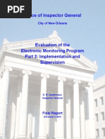 Evaluation of the City's Electronic Monitoring Program Part 2