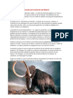 Causas de La Extinción Del Mamut