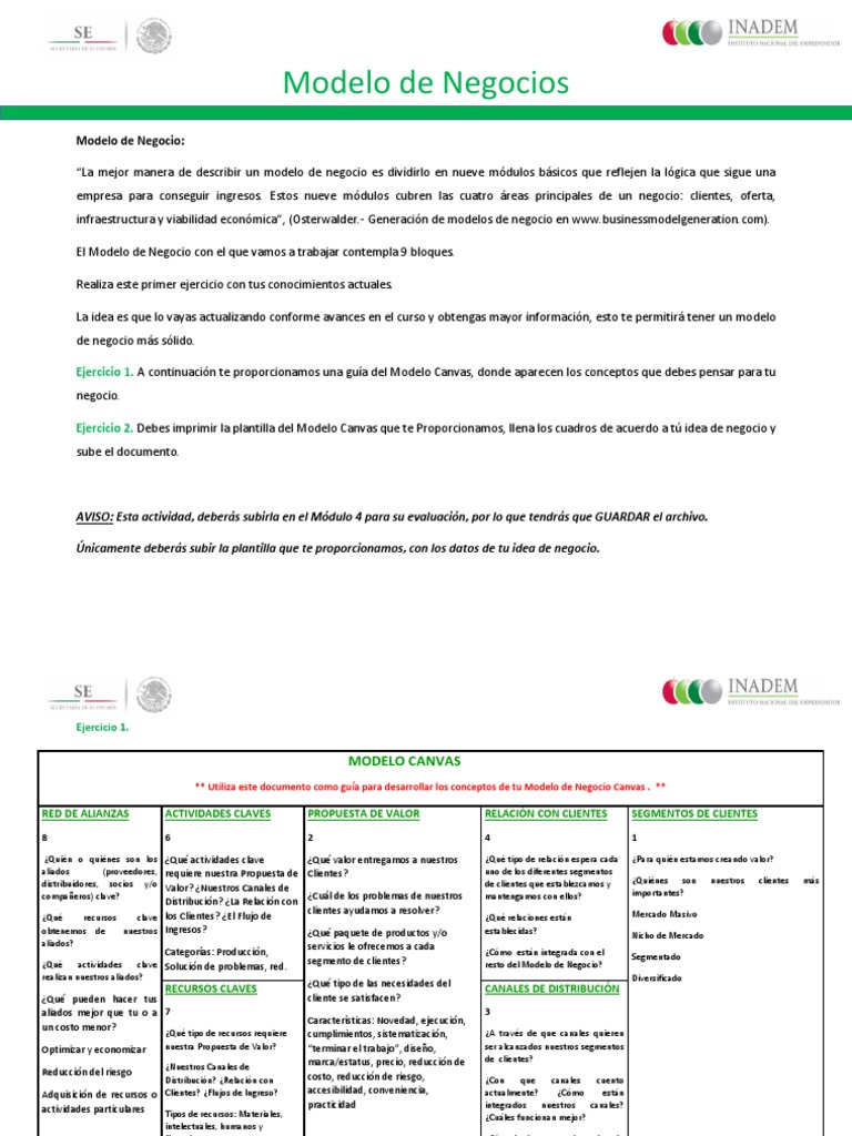 Guía para Crear un Modelo de Negocio | PDF | Finanzas y dinero