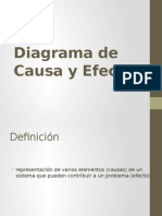 Diagrama de Causa y Efecto