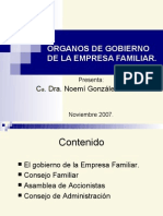 Órganos de Gobierno de La Empresa Familiar.