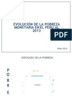 Evolucion de La Pobreza 2013