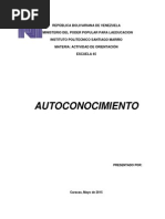 Auto ConoCimiento