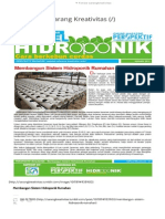 Membangun Sistem Hidroponik Rumahan PDF