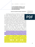 Wanderley, Maria de Nareth. a Sociologia Do Mundo Rural e as Questões Do Mundo Rural