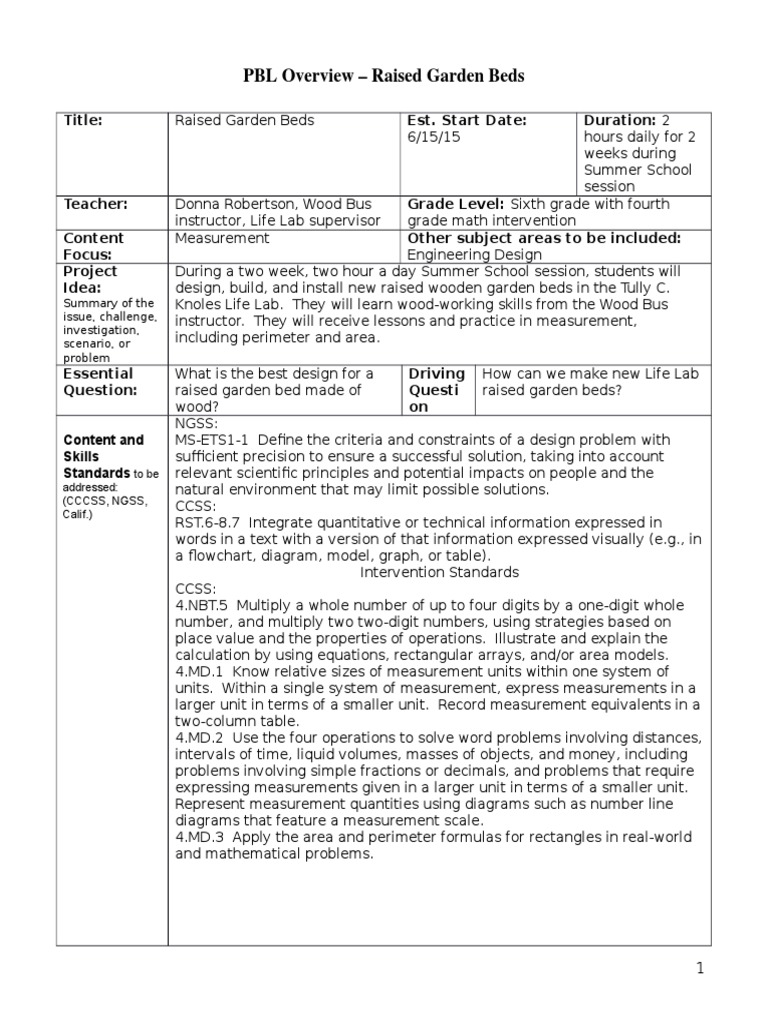 Intervention PBL Overview | PDF | Educational Assessment | Scientific ...